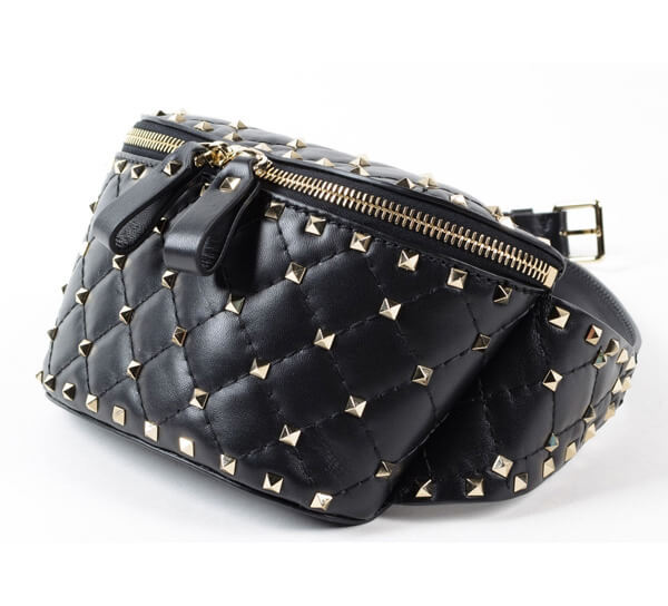 2019春夏新作 ヴァレンティノスーパーコピー ヴァレンティノ Rockstud Spike belt bag in quilted nappa